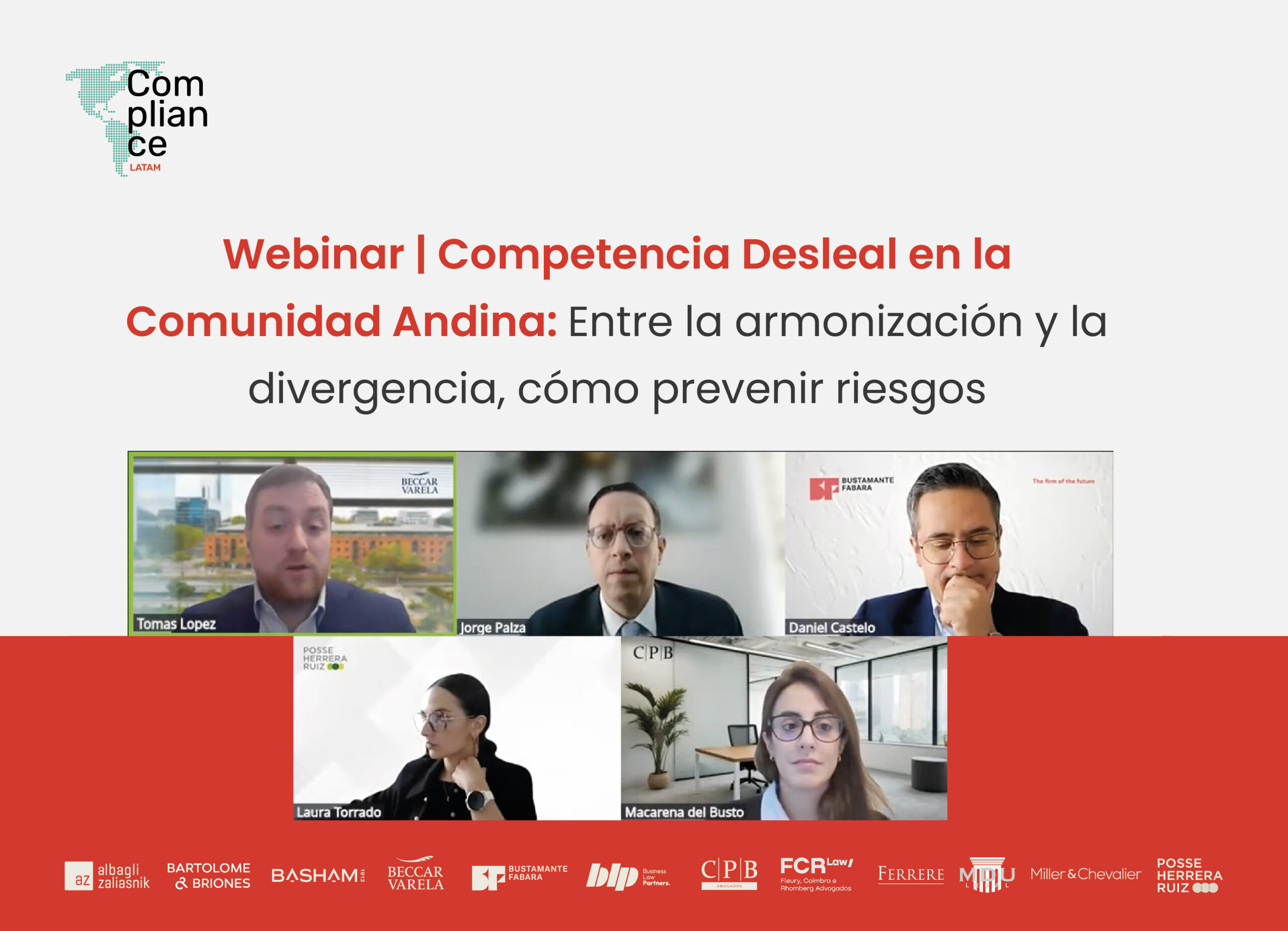 Webinar | ¿Cómo se regula la competencia desleal en la Comunidad Andina?