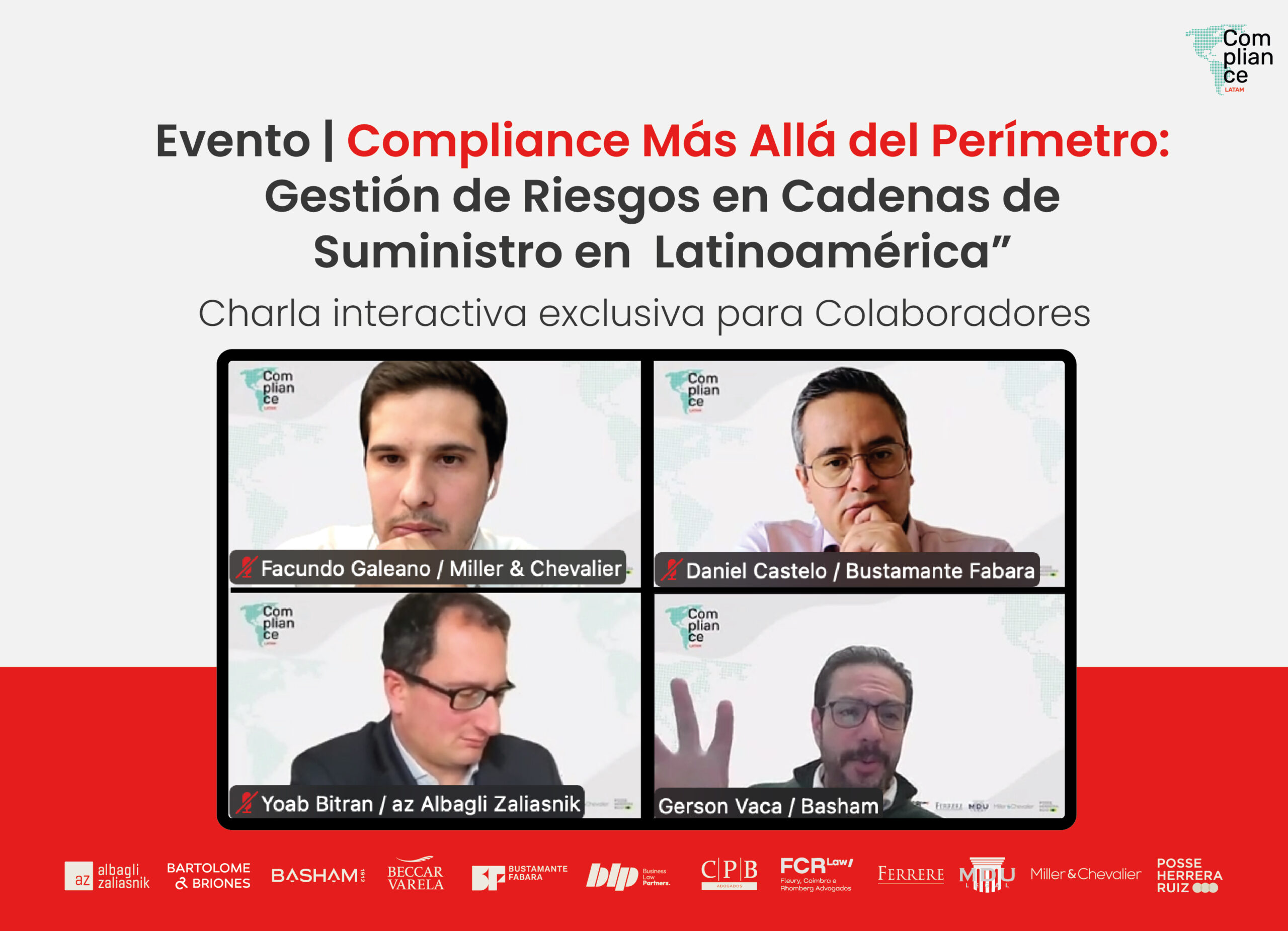 Evento | Compliance Más Allá del Perímetro: Gestión de Riesgos en Cadenas de Suministro en Latinoamérica