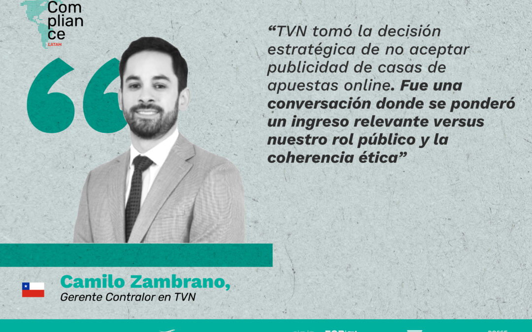 Camilo Zambrano, Gererente Contralor en TVN | Fue una conversación donde se ponderó un ingreso relevante versus nuestro rol público y la coherencia ética