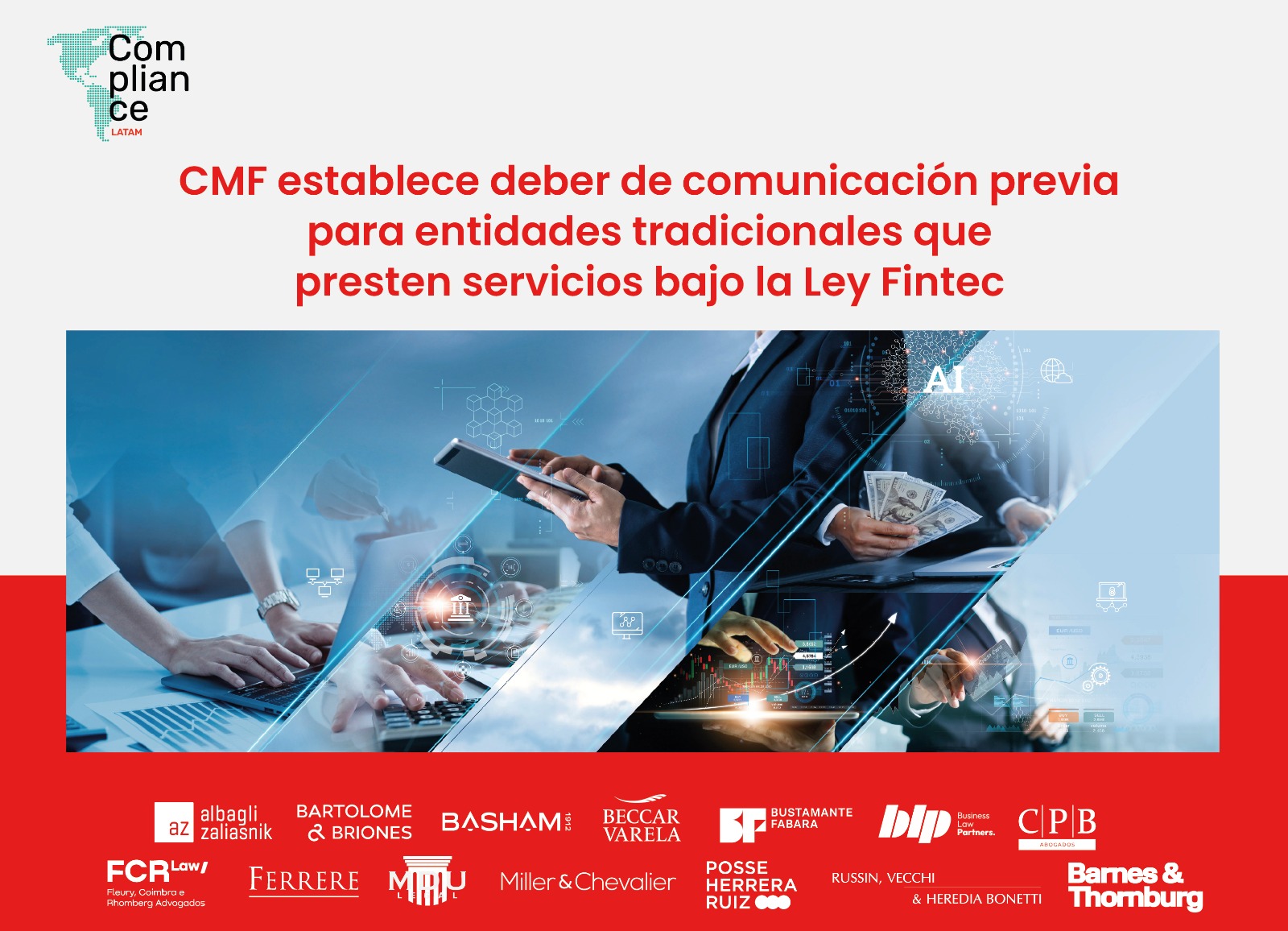 Chile | CMF establece deber de comunicación previa para entidades tradicionales que presten servicios bajo la Ley Fintec