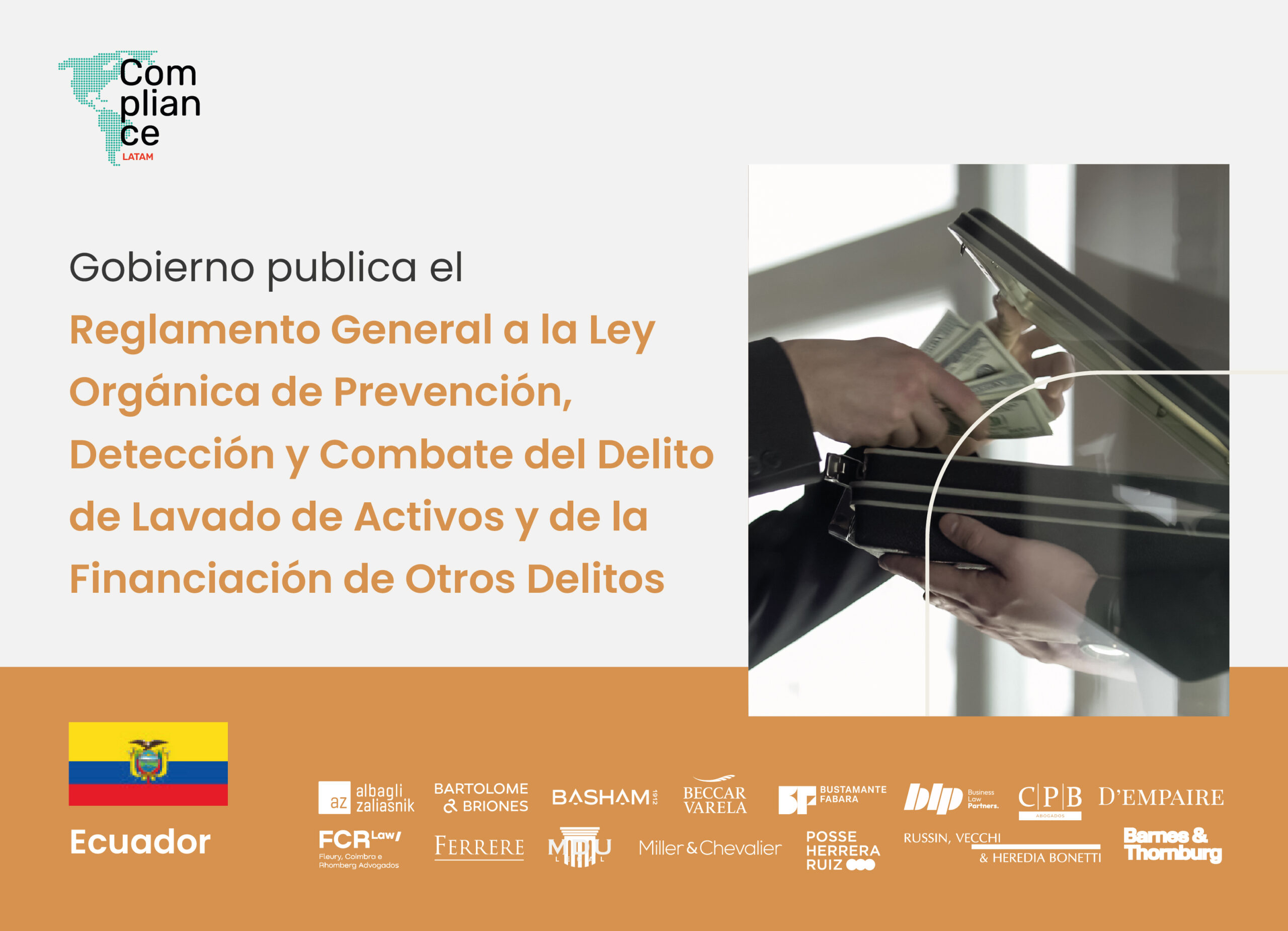 Ecuador | Gobierno publica el Reglamento General a la Ley Orgánica de Prevención, Detección y Combate del Delito de Lavado de Activos y de la Financiación de Otros Delitos