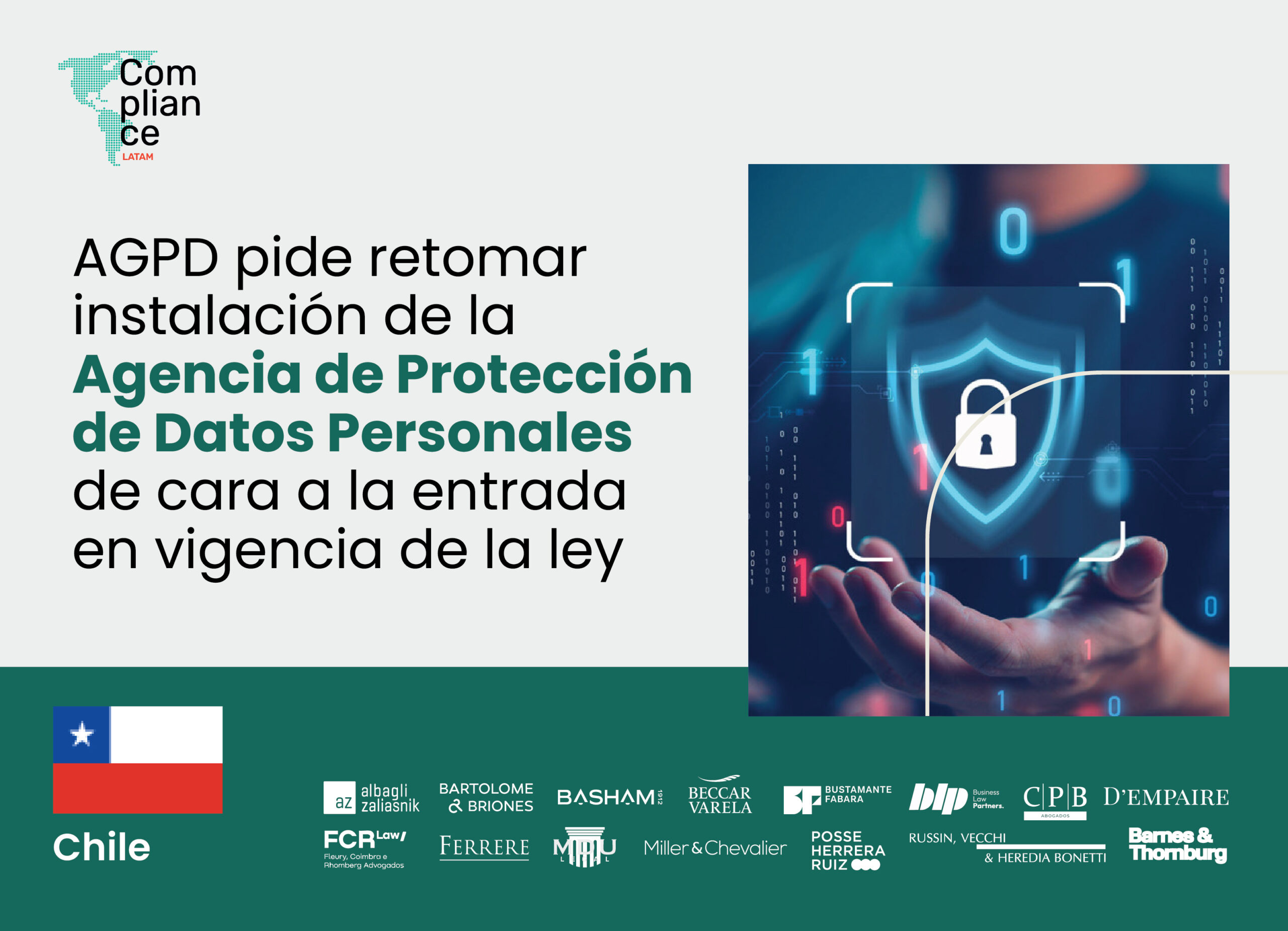 Chile | AGPD llama a retomar la instalación de la Agencia de Protección de Datos Personales de cara a la entrada en vigencia de la ley