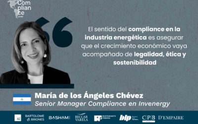 Compliance en energía: cuando el cumplimiento se vuelve estratégico, una conversación con María de los Ángeles Chévez de Invenergy