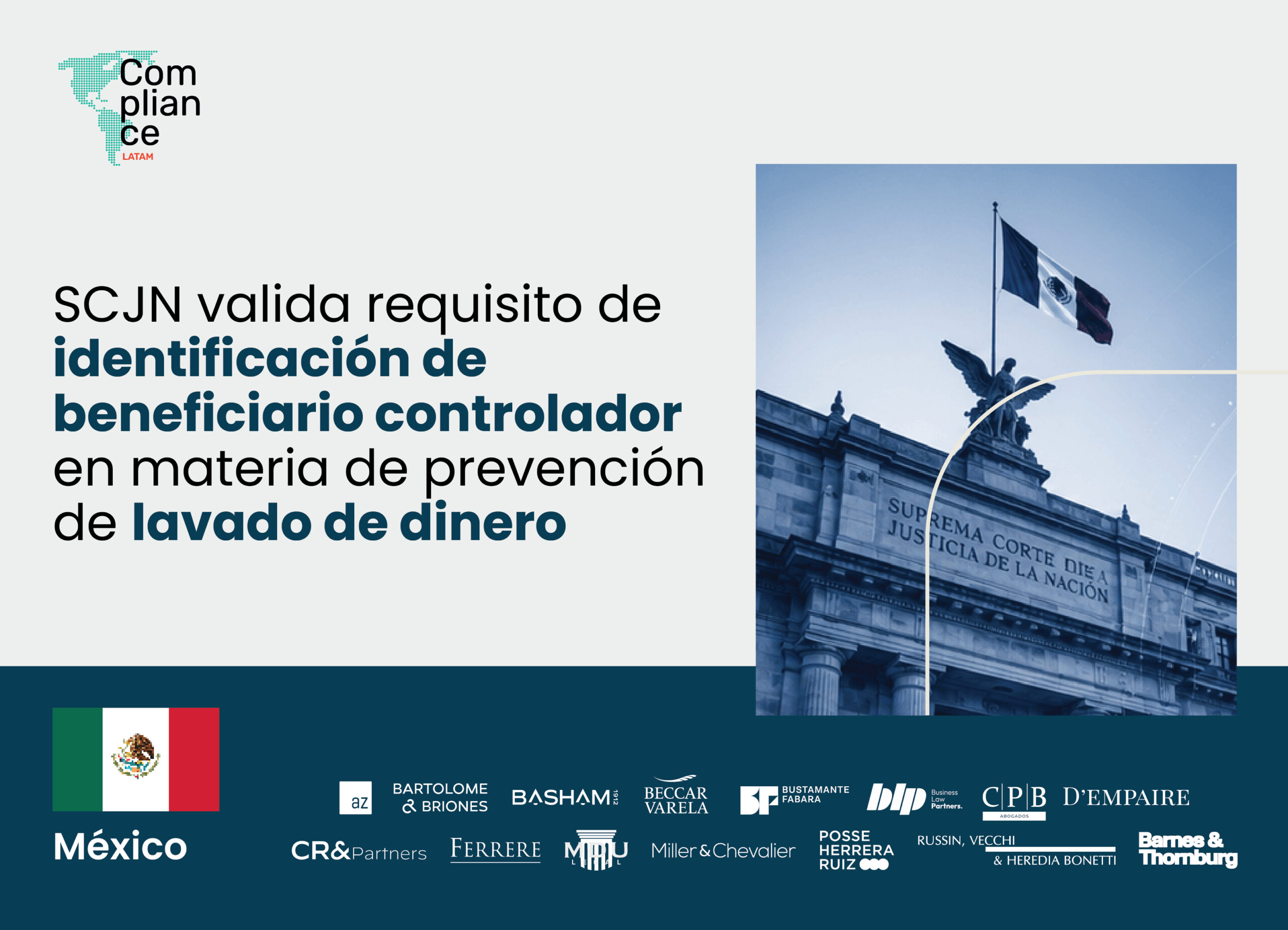México | SCJN valida requisito de identificación de beneficiario controlador en materia de prevención de lavado de dinero
