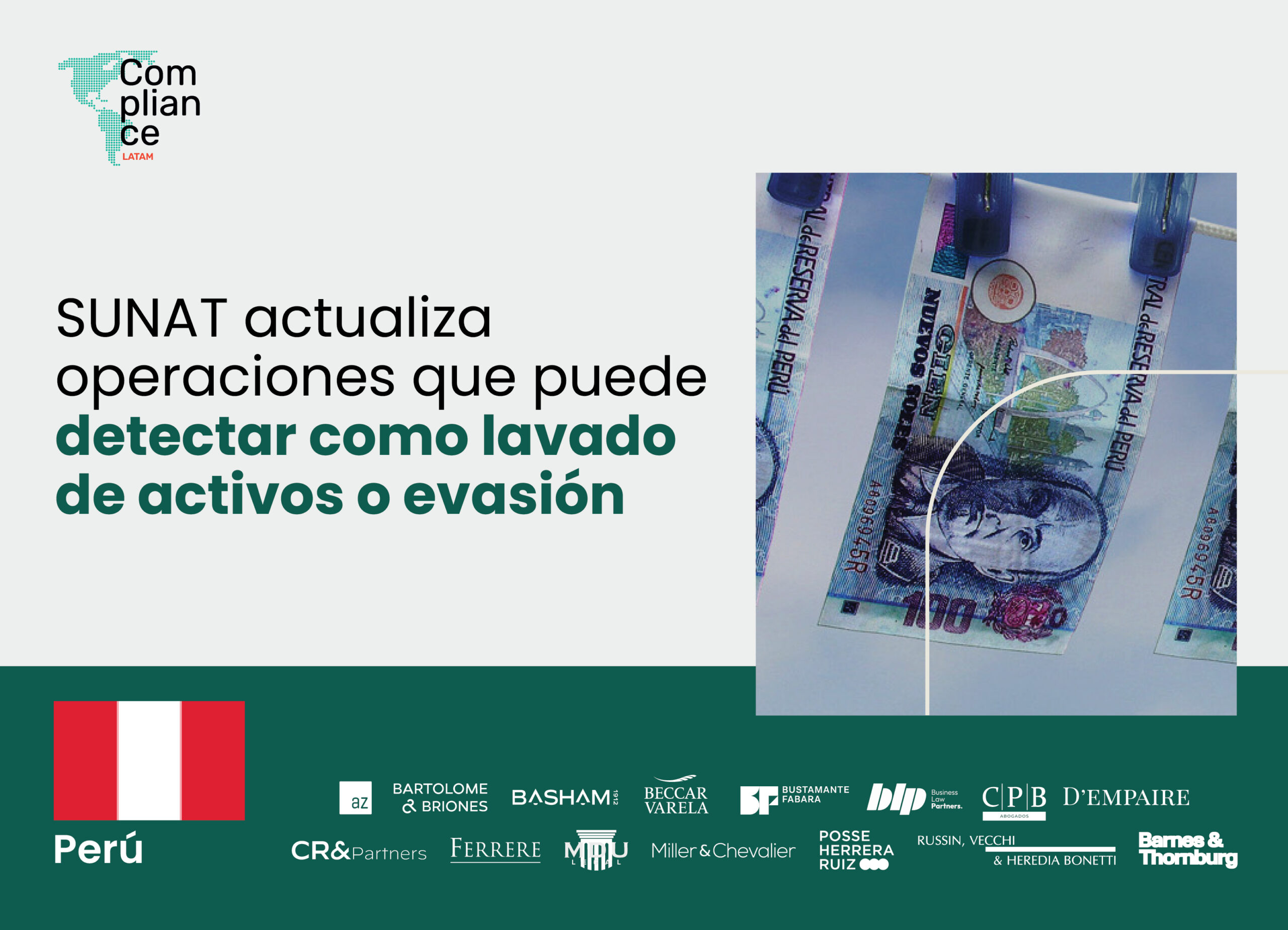 Perú | SUNAT actualiza operaciones que puede detectar como lavado de activos o evasión
