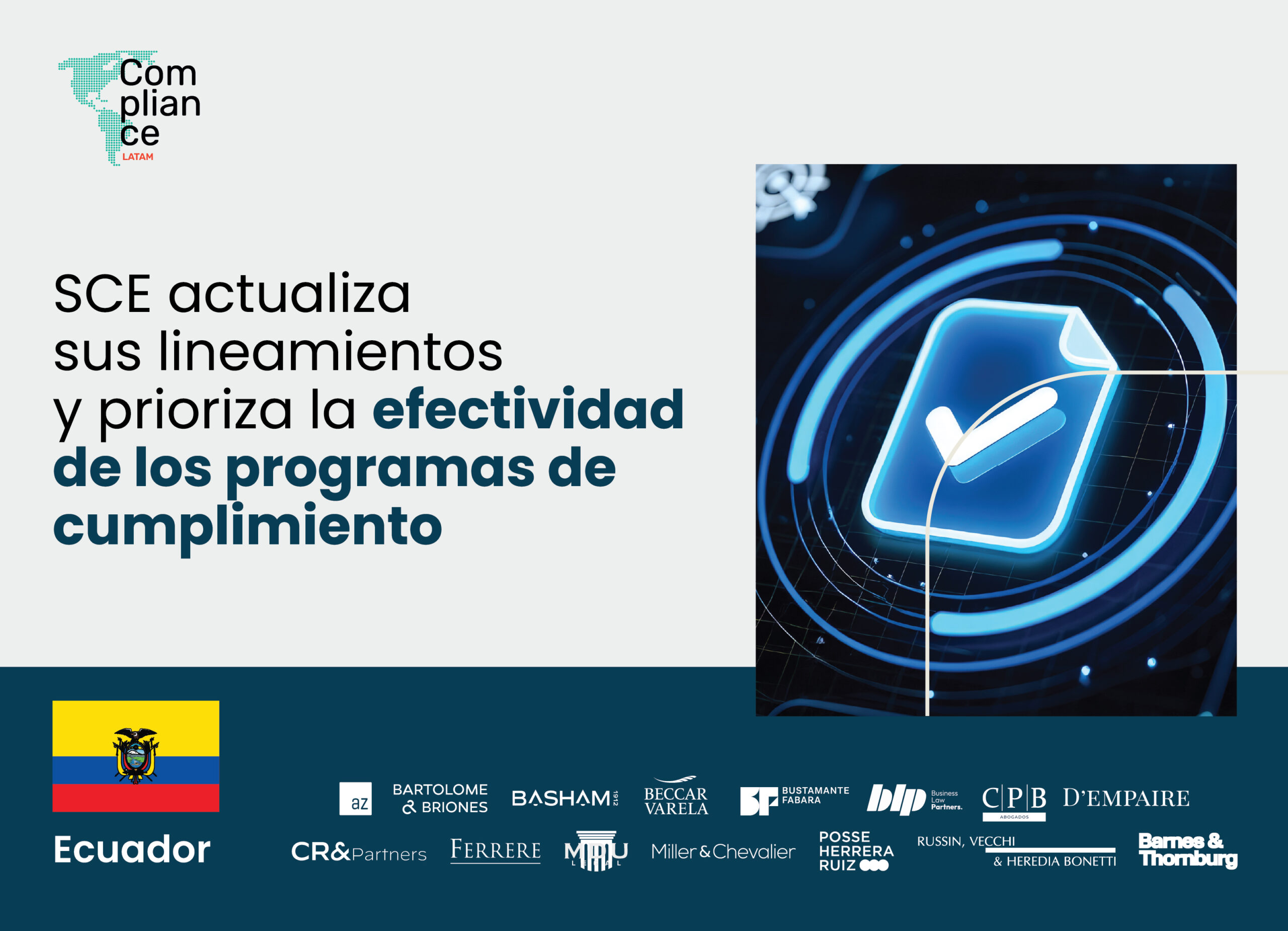 Ecuador | SCE actualiza sus lineamientos y prioriza la efectividad de los programas de cumplimiento en materia de Competencia Económica